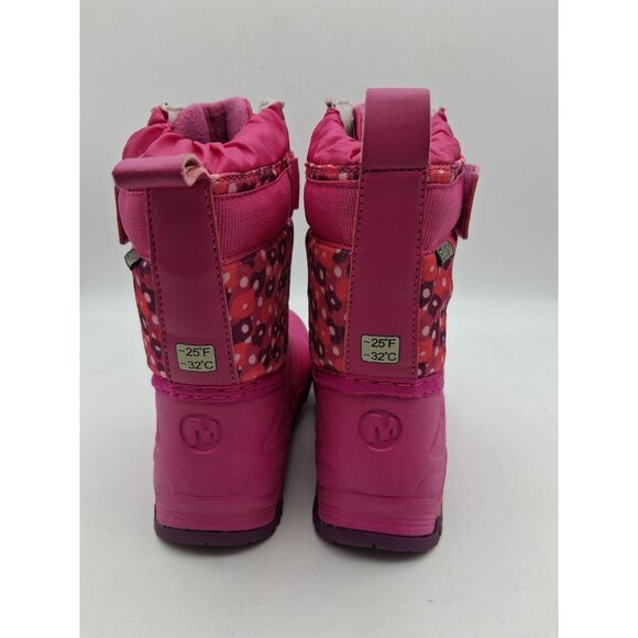 Merrell Kid’s Snow Quest Lite 2.0 Jr Waterproof Toddler Size 9 Pink - Picture 4 of 9